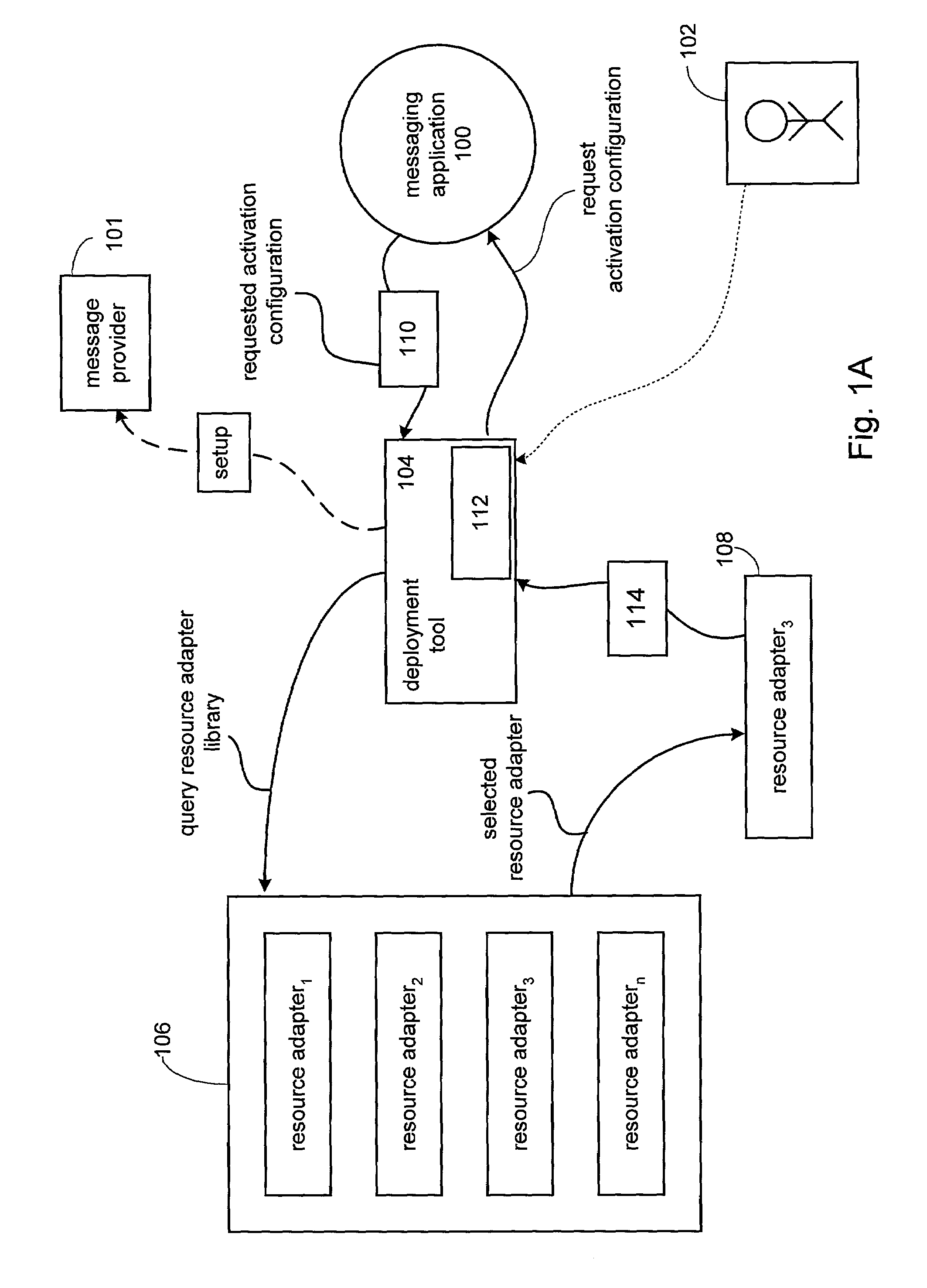 Architecture for plugging messaging systems into an application server