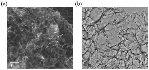 Preparation method and application of double-heteroatom doped porous graphene nano carbon sheet
