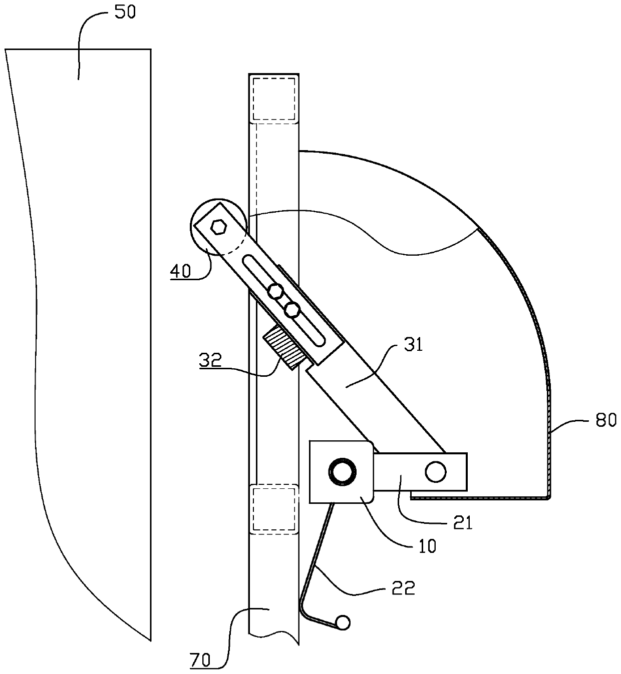 Mechanical locking mechanism and electromechanical interlocking suspending cage