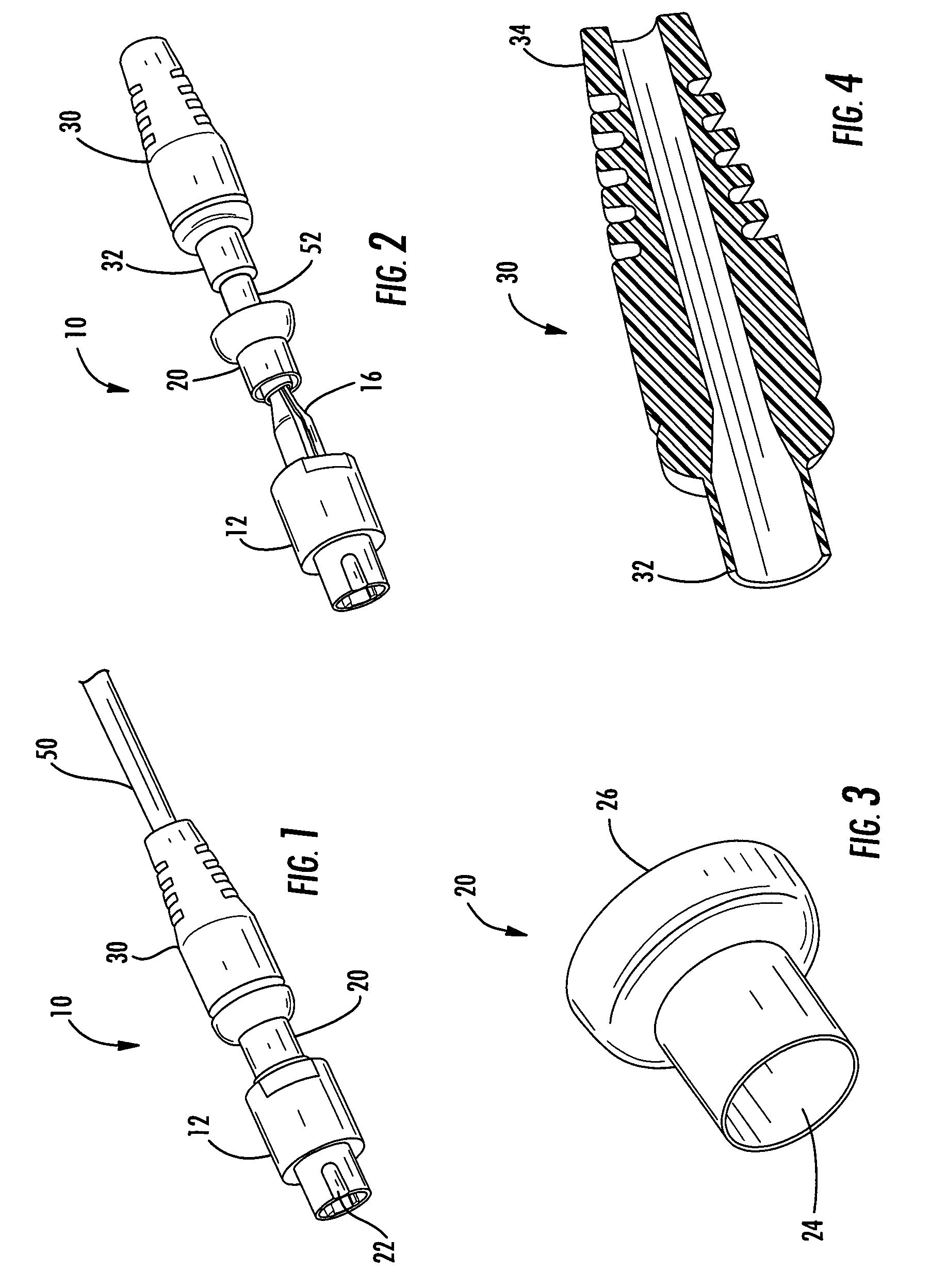 Fiber optic plug assembly with boot and crimp band