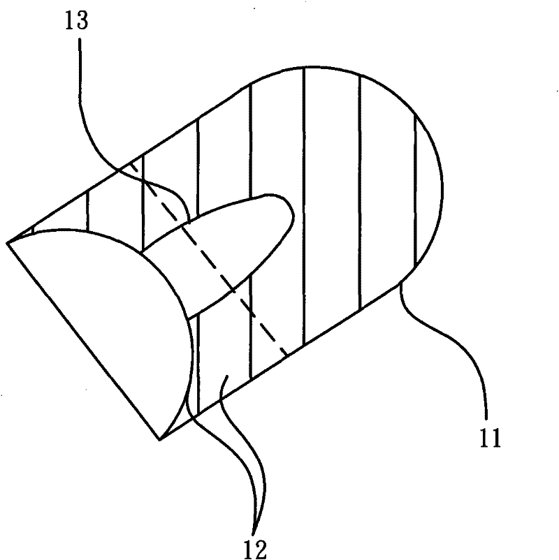 Filling artificial penis capable of increasing length of male penis