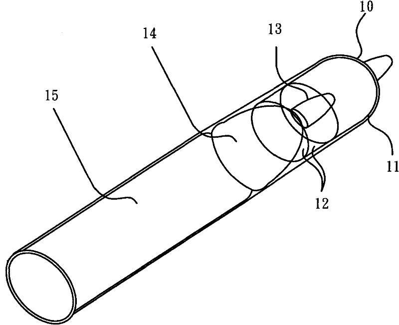 Filling artificial penis capable of increasing length of male penis