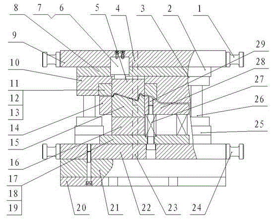 Automobile swing arm trimming die