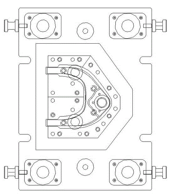 Automobile swing arm trimming die