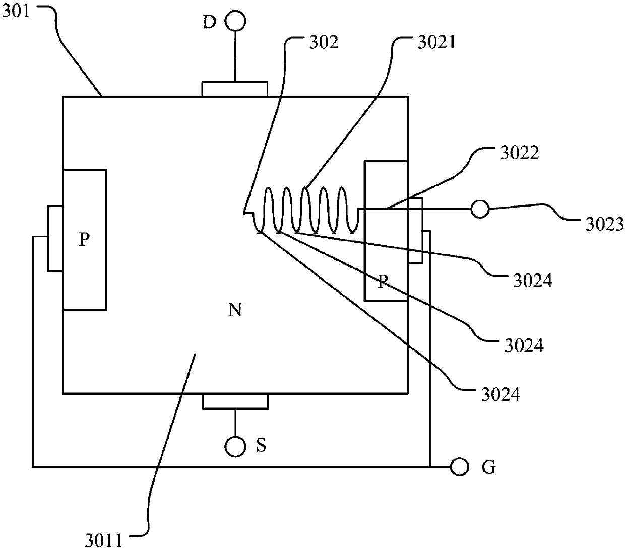 A voltage-controlled adjustable inductor