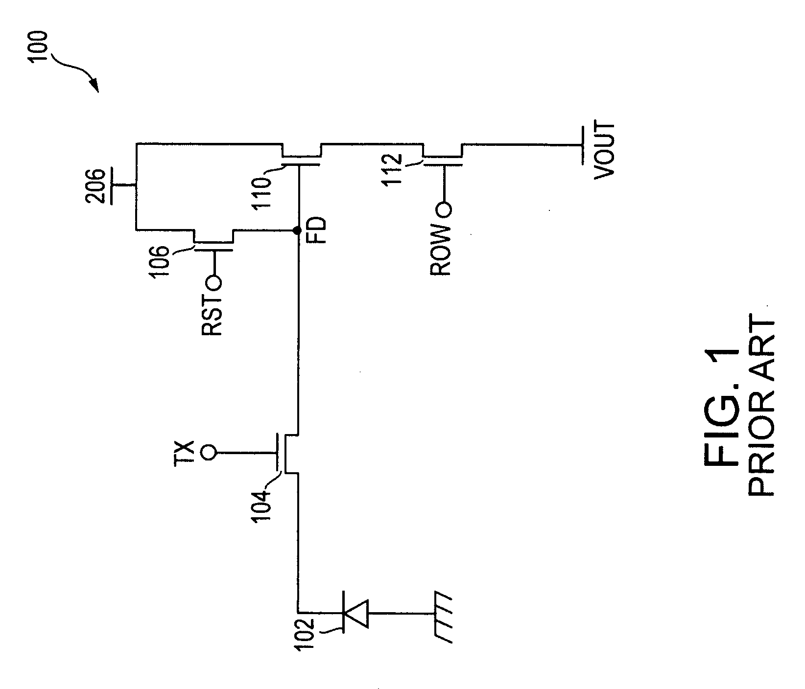 Method and apparatus providing shared pixel straight gate architecture