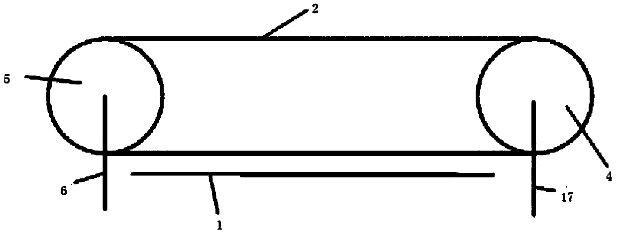 Front dust suppression mechanism of coal conveying belt tensioning device