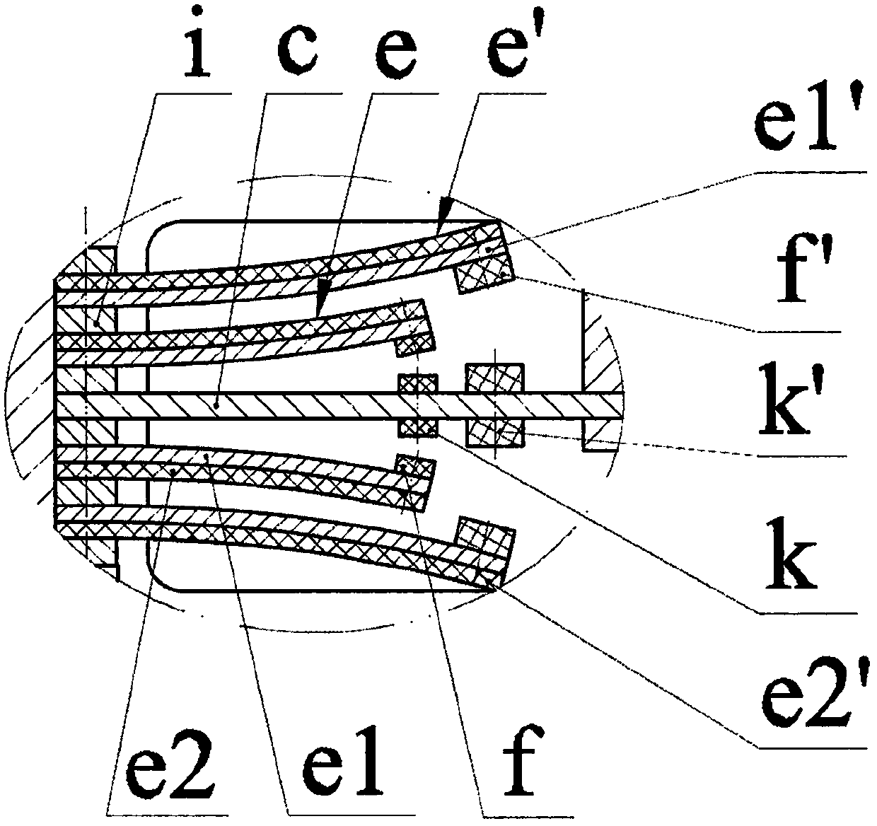 Indirect excitation multi-oscillator piezoelectric aerogenerator