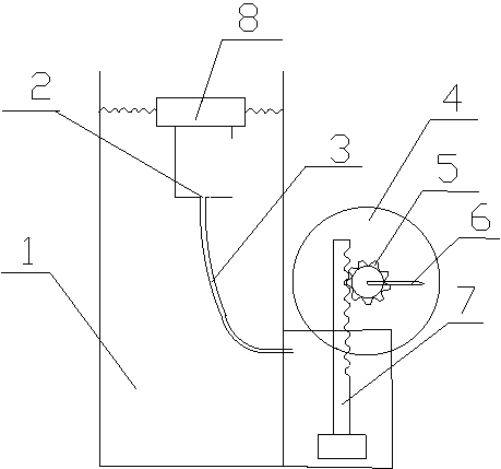 Water clock teaching aid