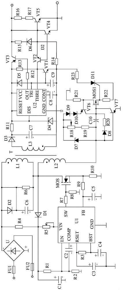 Broad pulse trigger type DC speed regulating system with overvoltage and overcurrent protection