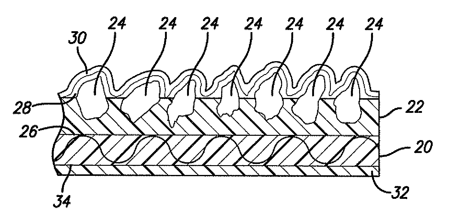 Flexible coated abrasive finishing article and method of manufacturing the same