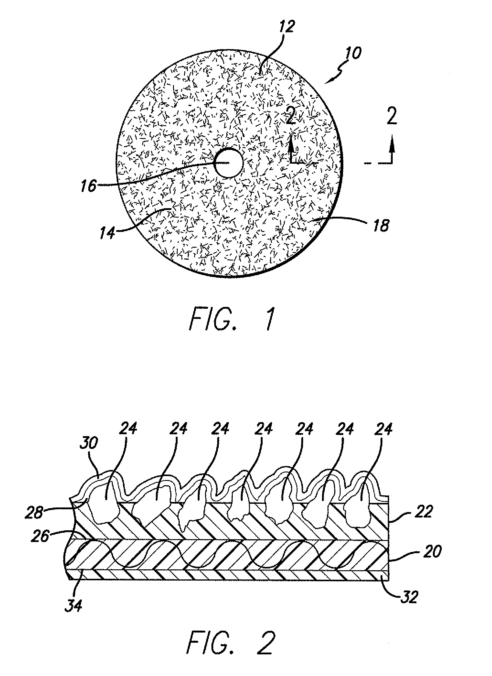 Flexible coated abrasive finishing article and method of manufacturing the same