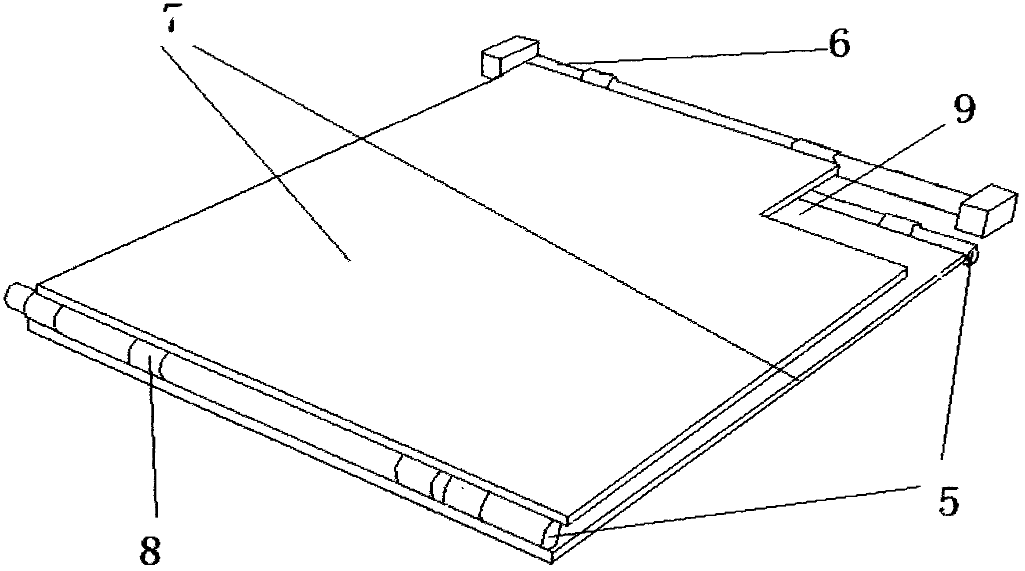 Folding type double-board piglet incubator body