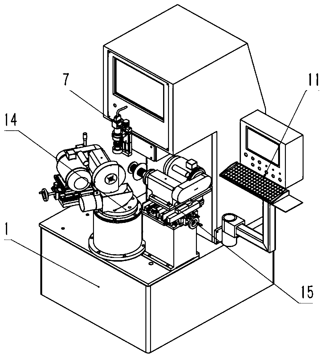 Grinding wheel dressing machine tool and method for dressing grinding wheel