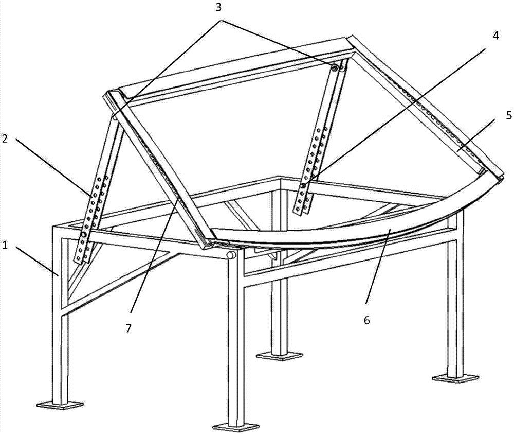 Windshield glass impact test bed based on pedestrian protection