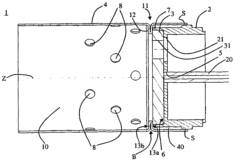 Combustion chamber configuration device for evaporator type combustor