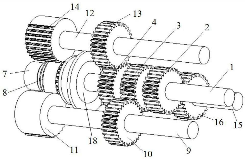 A clutch hub tooth multi-point roll forming device and process