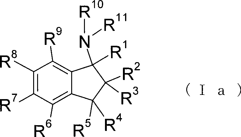 Aminoindan derivative or salt thereof