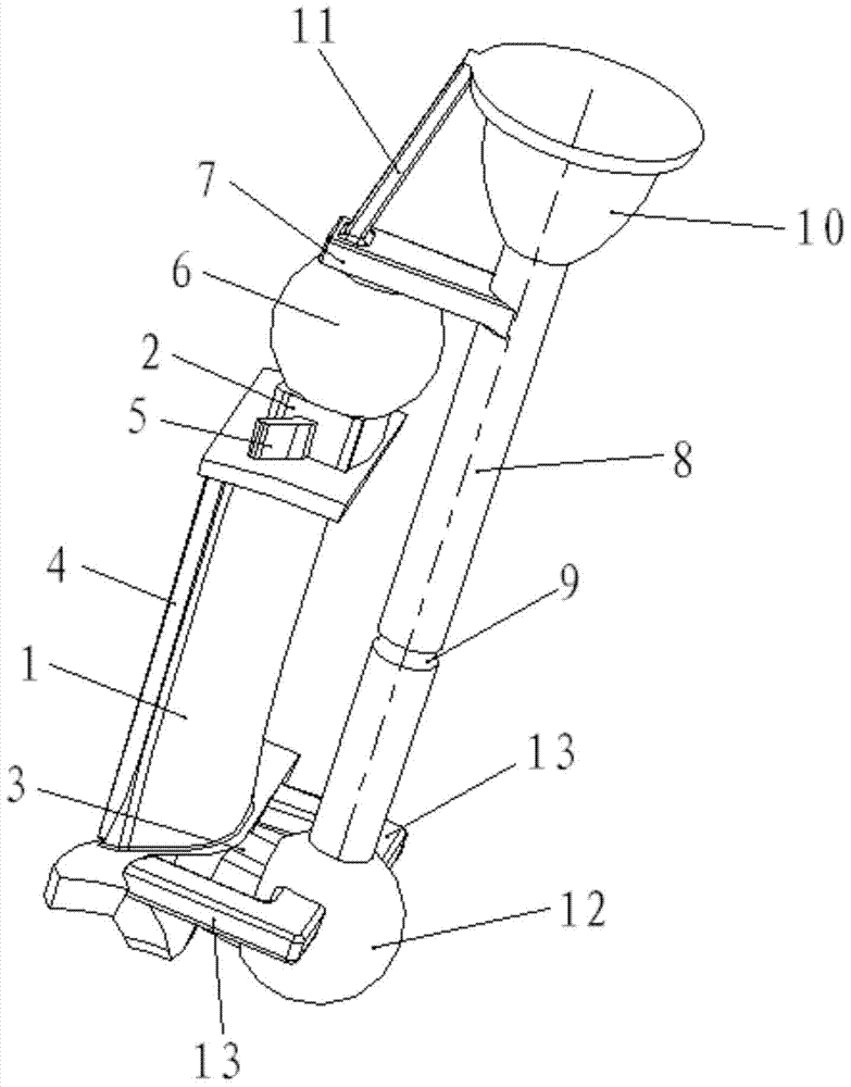 Wax mold of pouring system for large-scale hollow crowned blade casting and its manufacturing method