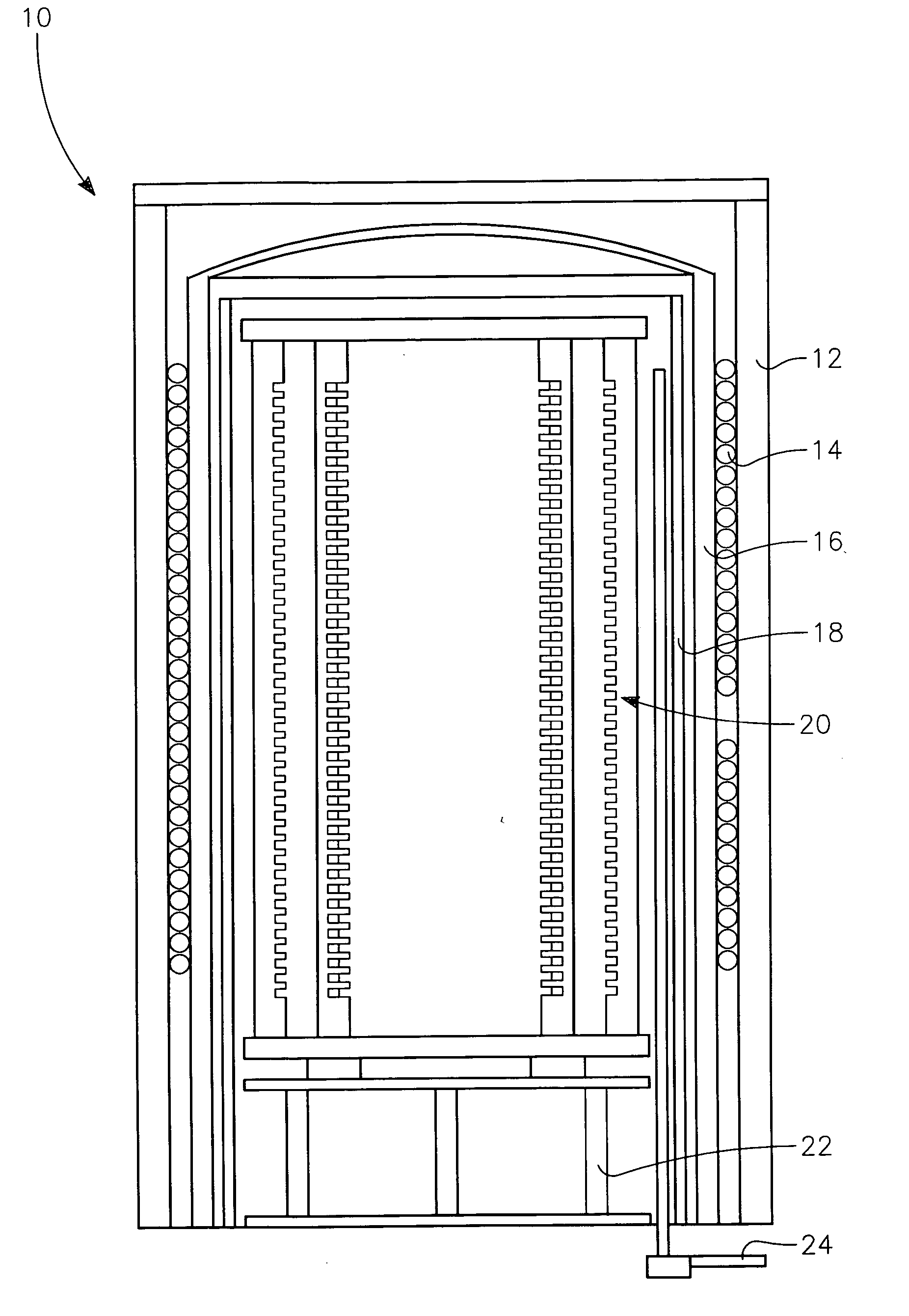 Baffle wafers and randomly oriented polycrystalline silicon used therefor