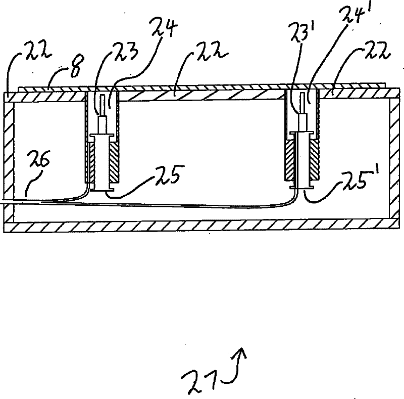 Measuring device for electrically measuring a flat measurement structure that can be contacted on one side