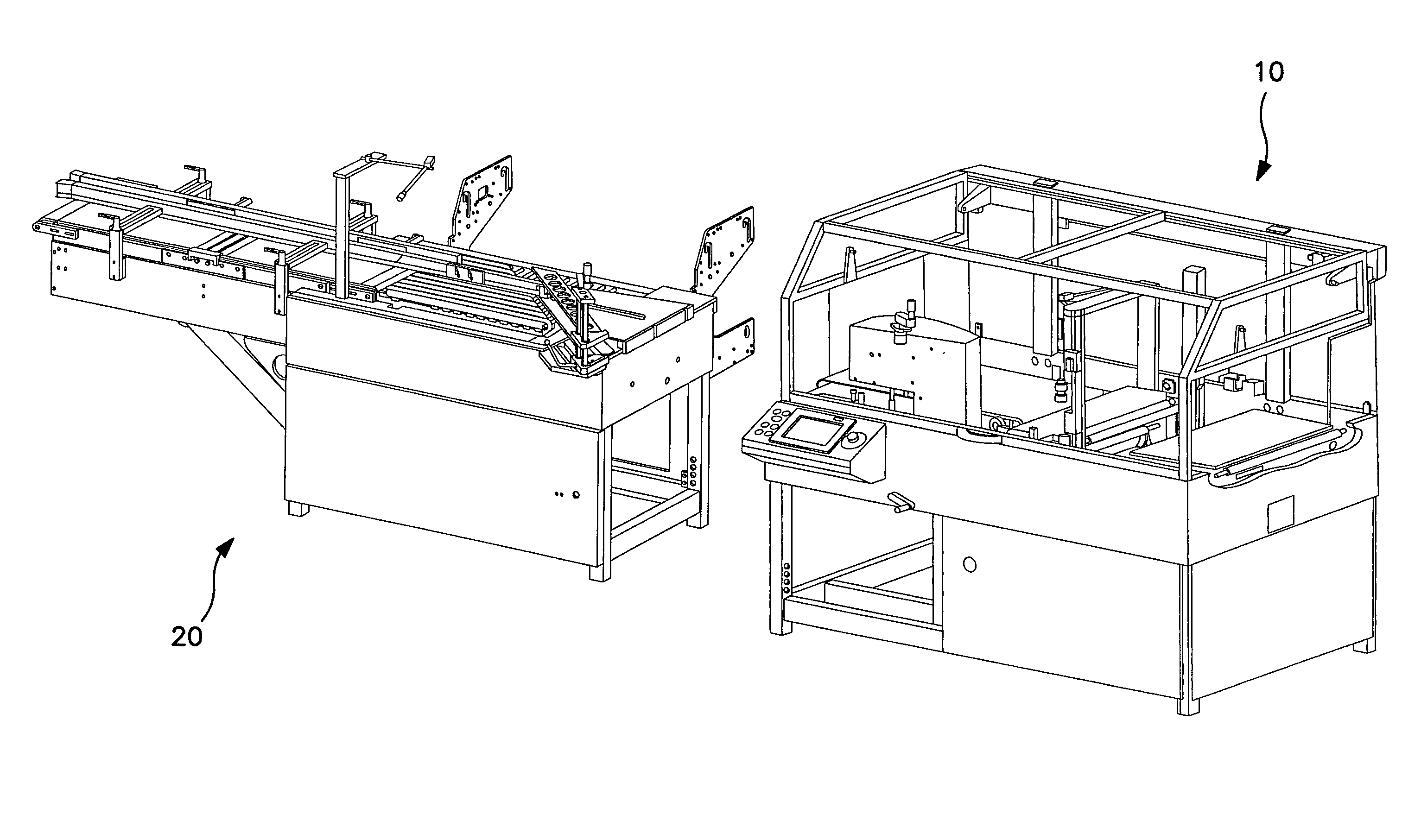 Modular infeeds for automatic forms/fill/seal equipment