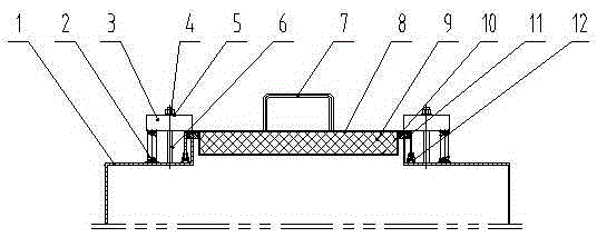 Double-layer sealing access door of bag type dust remover