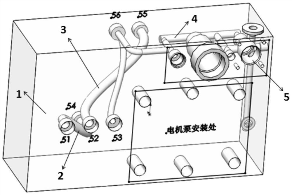 A hydraulic integrated valve block for aviation electrohydrostatic actuation system