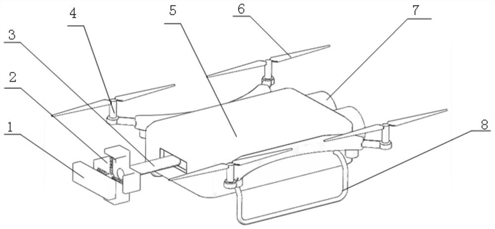 An unmanned aerial vehicle device for scrubbing and its use method