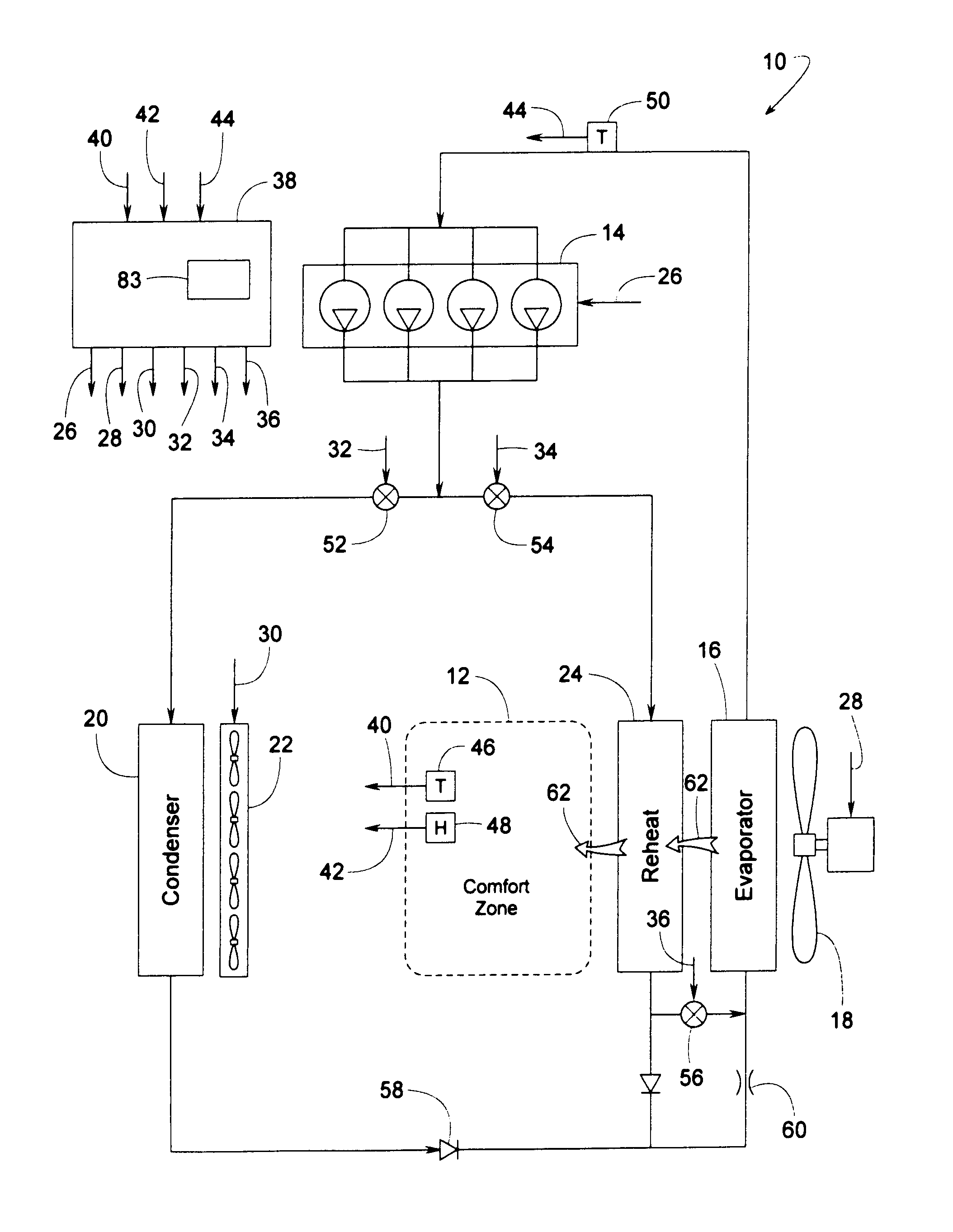 Control scheme for coordinating variable capacity components of a refrigerant system