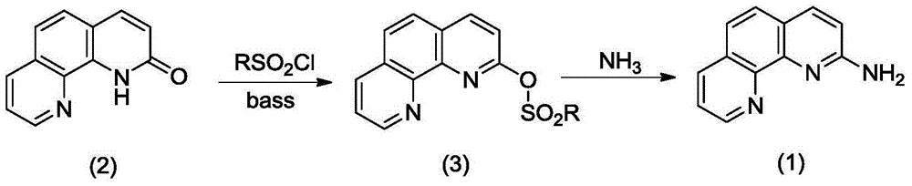 Synthetic method for 2-amino-1,10-phenanthroline