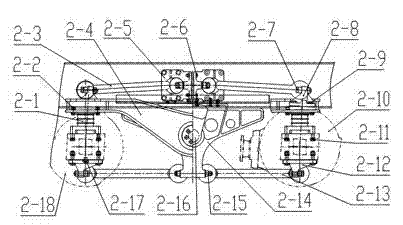 Off-highway dump truck for reducing abrasion and prolonging service life of plate spring