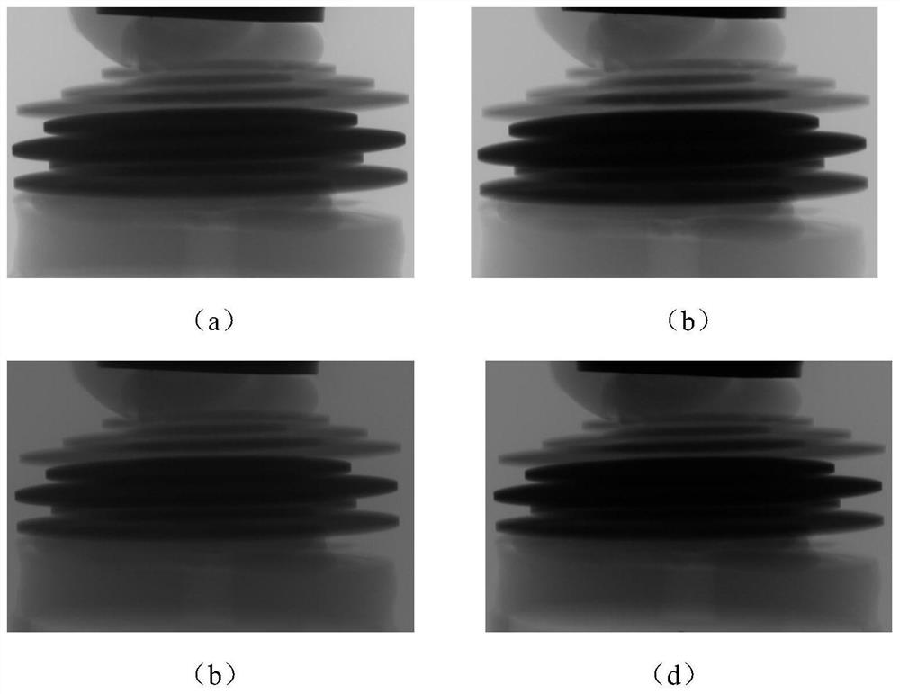 Area array industrial CT scattering correction method