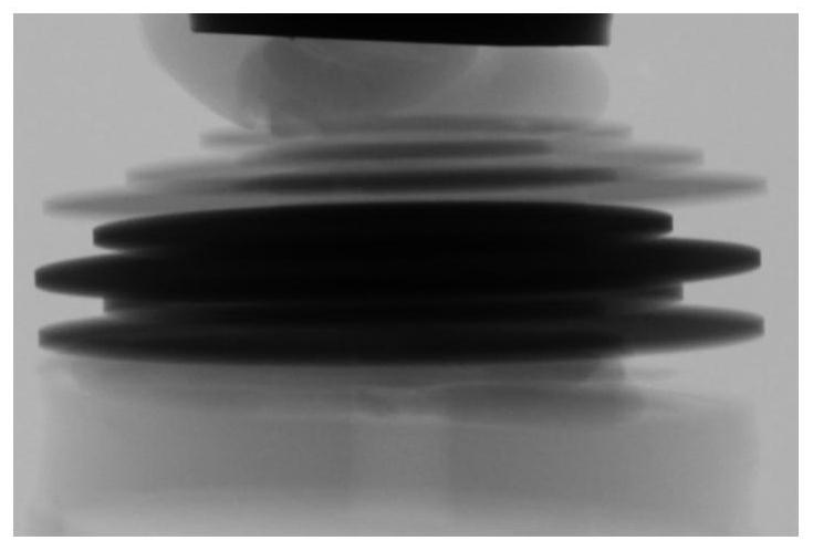 Area array industrial CT scattering correction method