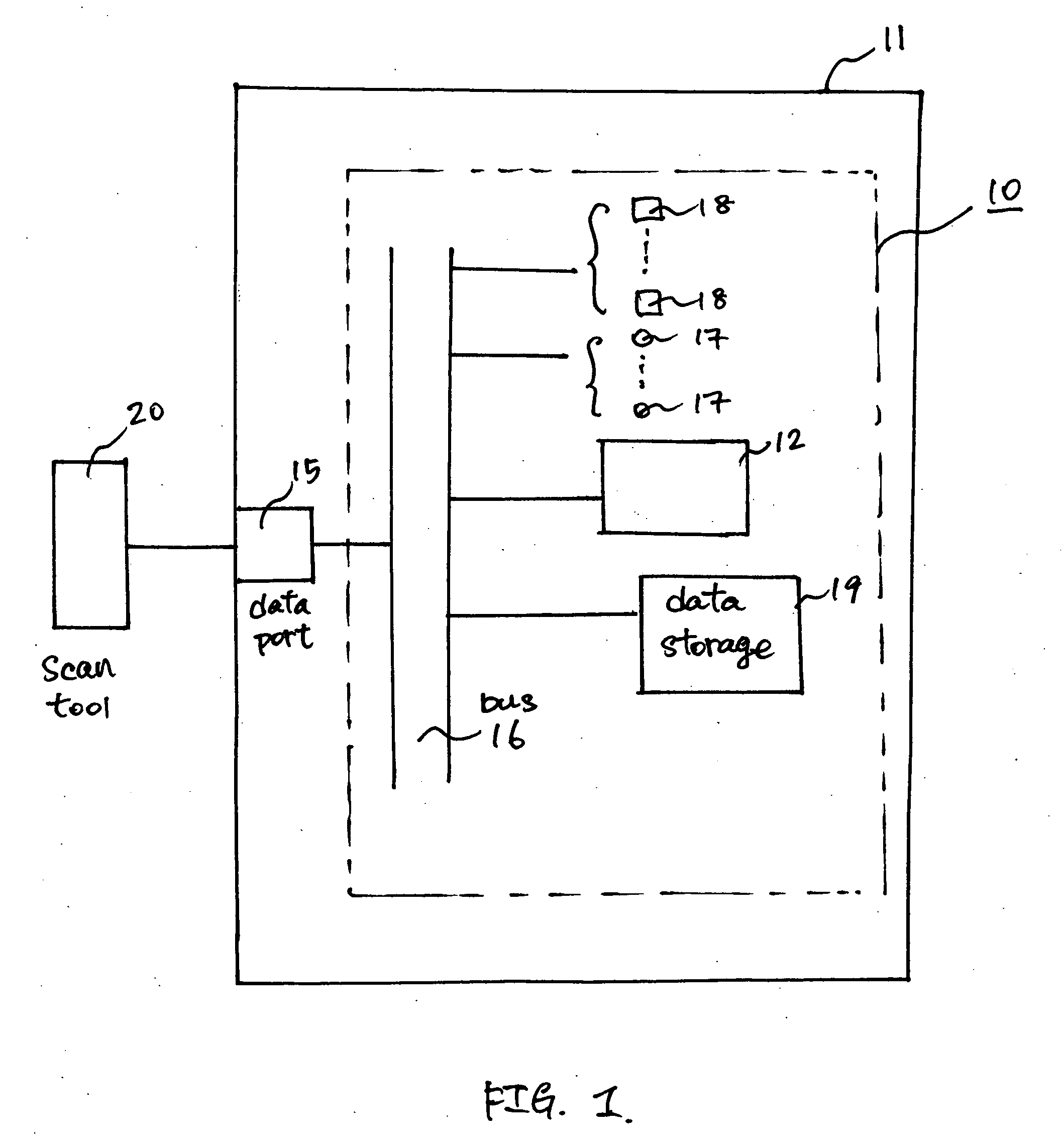 Vehicle diagnostic method and system with intelligent data collection