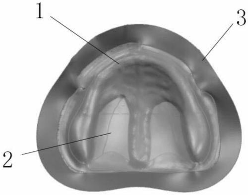 High-simulation maxillary edentulous jaw soft and hard tissue in-vitro model and preparation method thereof