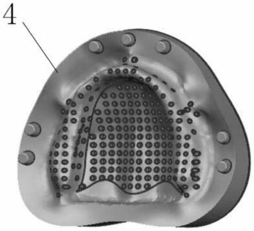 High-simulation maxillary edentulous jaw soft and hard tissue in-vitro model and preparation method thereof