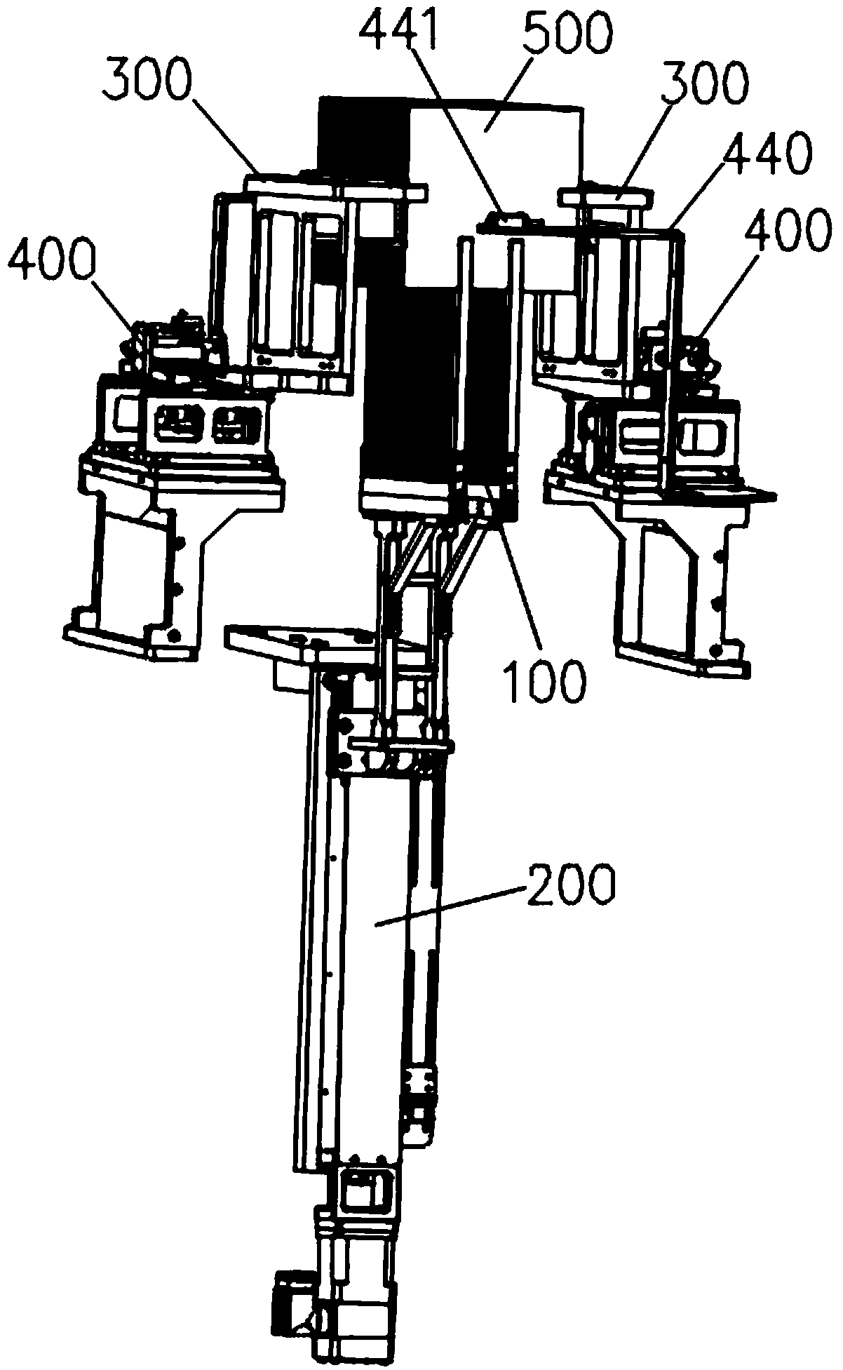 Direct-inserting type silicon wafer inserting and extracting device