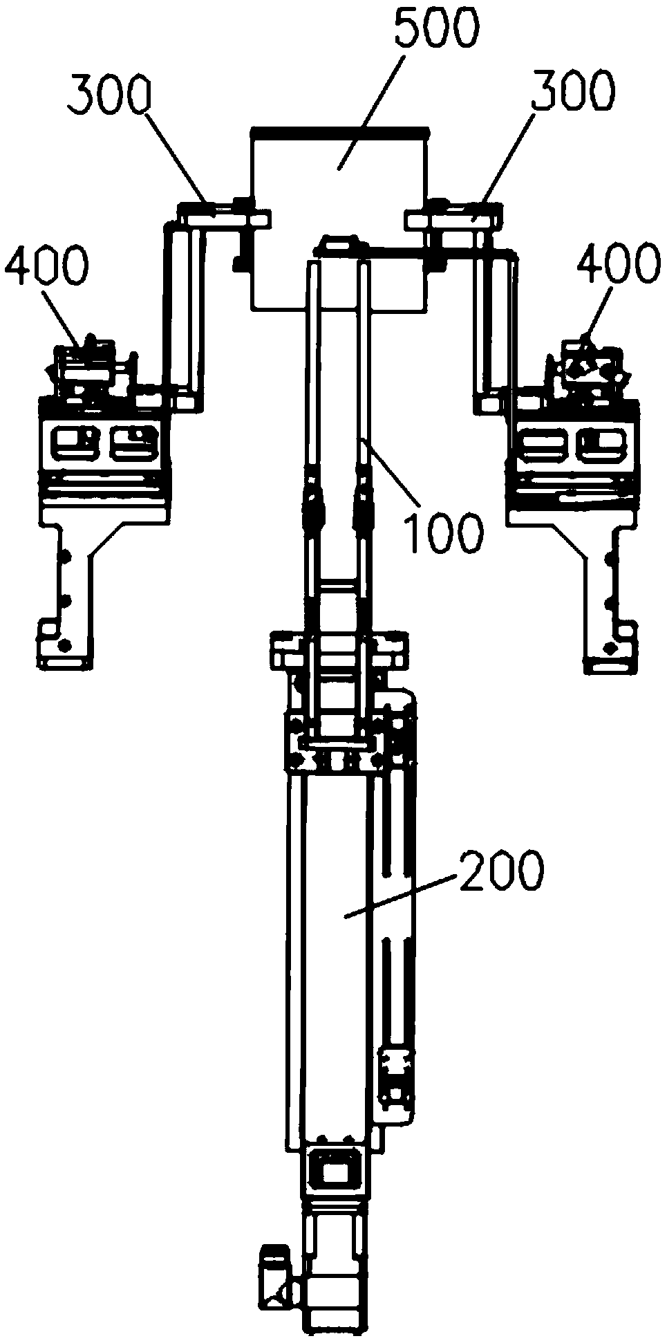 Direct-inserting type silicon wafer inserting and extracting device