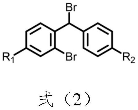 Benzhydryl piperazine compound containing straight-chain olefin and preparation method of benzhydryl piperazine compound