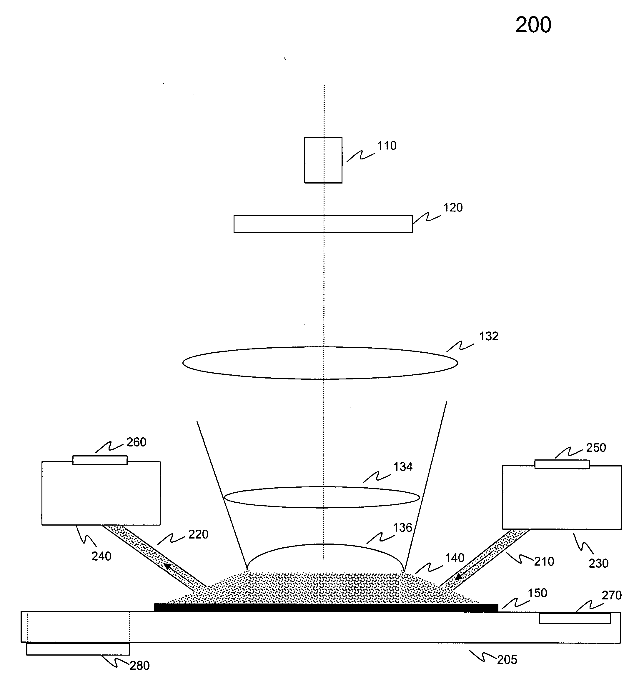 Systems and methods for insitu lens cleaning in immersion lithography