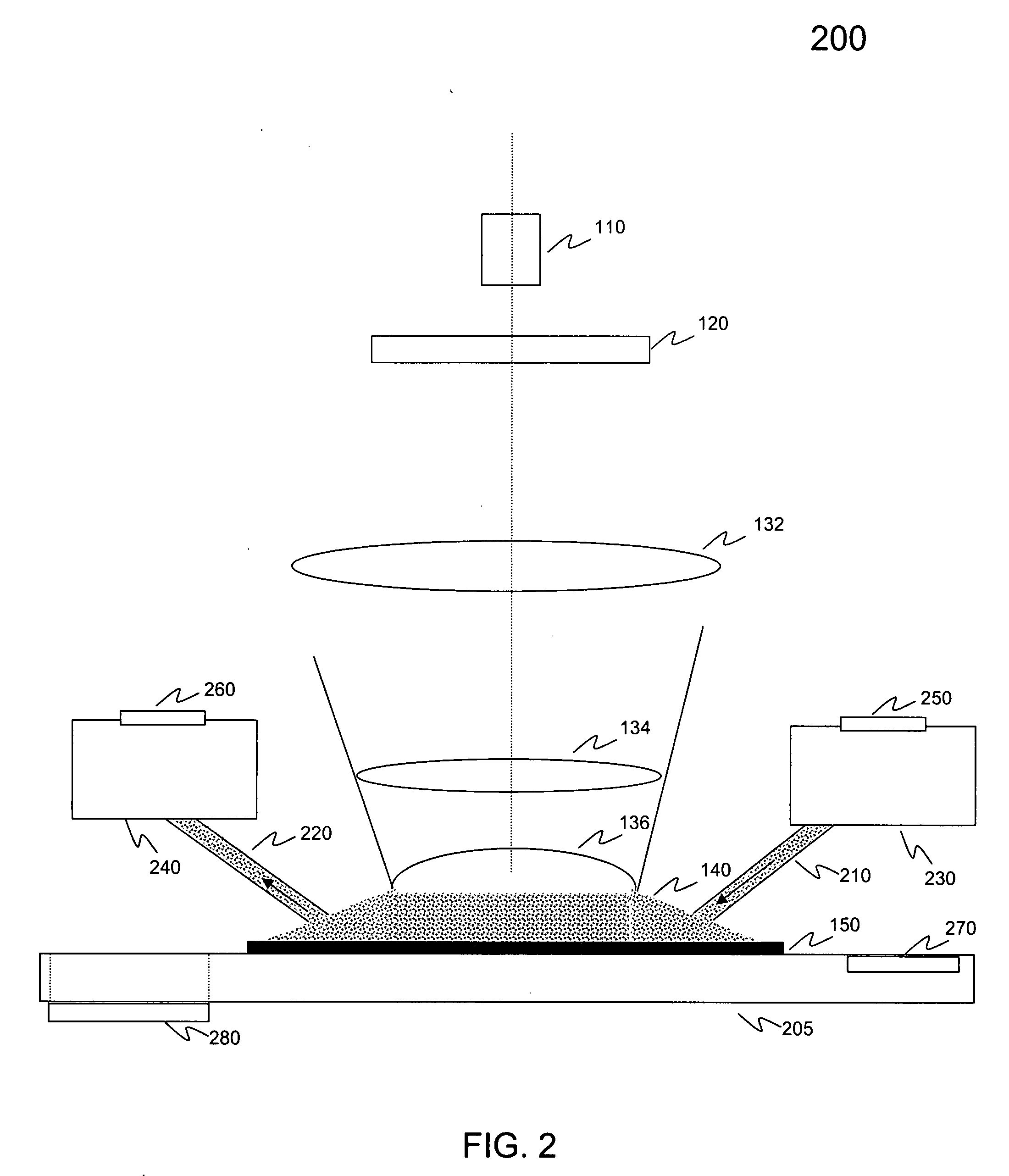 Systems and methods for insitu lens cleaning in immersion lithography
