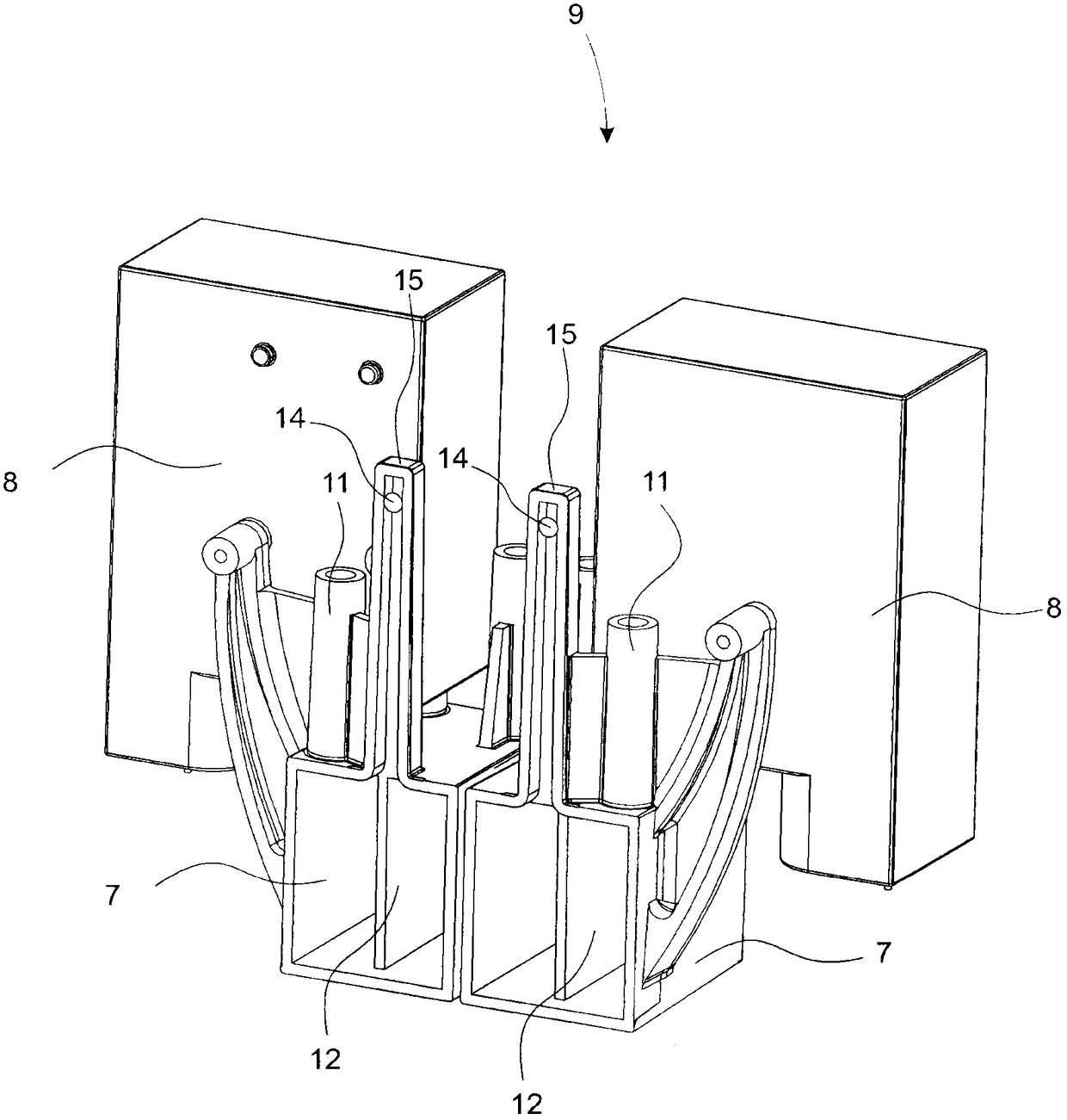 A scrubber comprising an automatic dosing unit