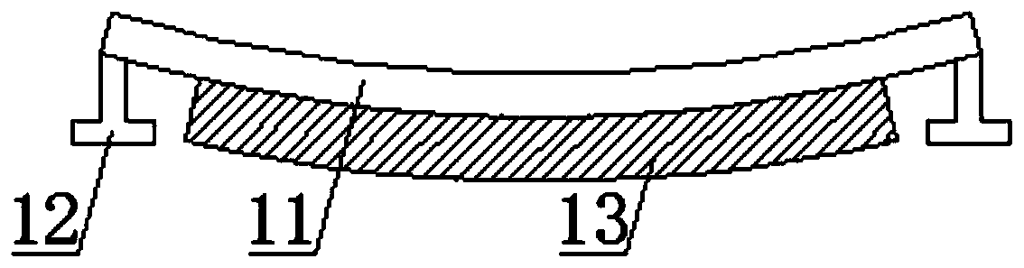 A curved photovoltaic power generation panel and its fixing structure