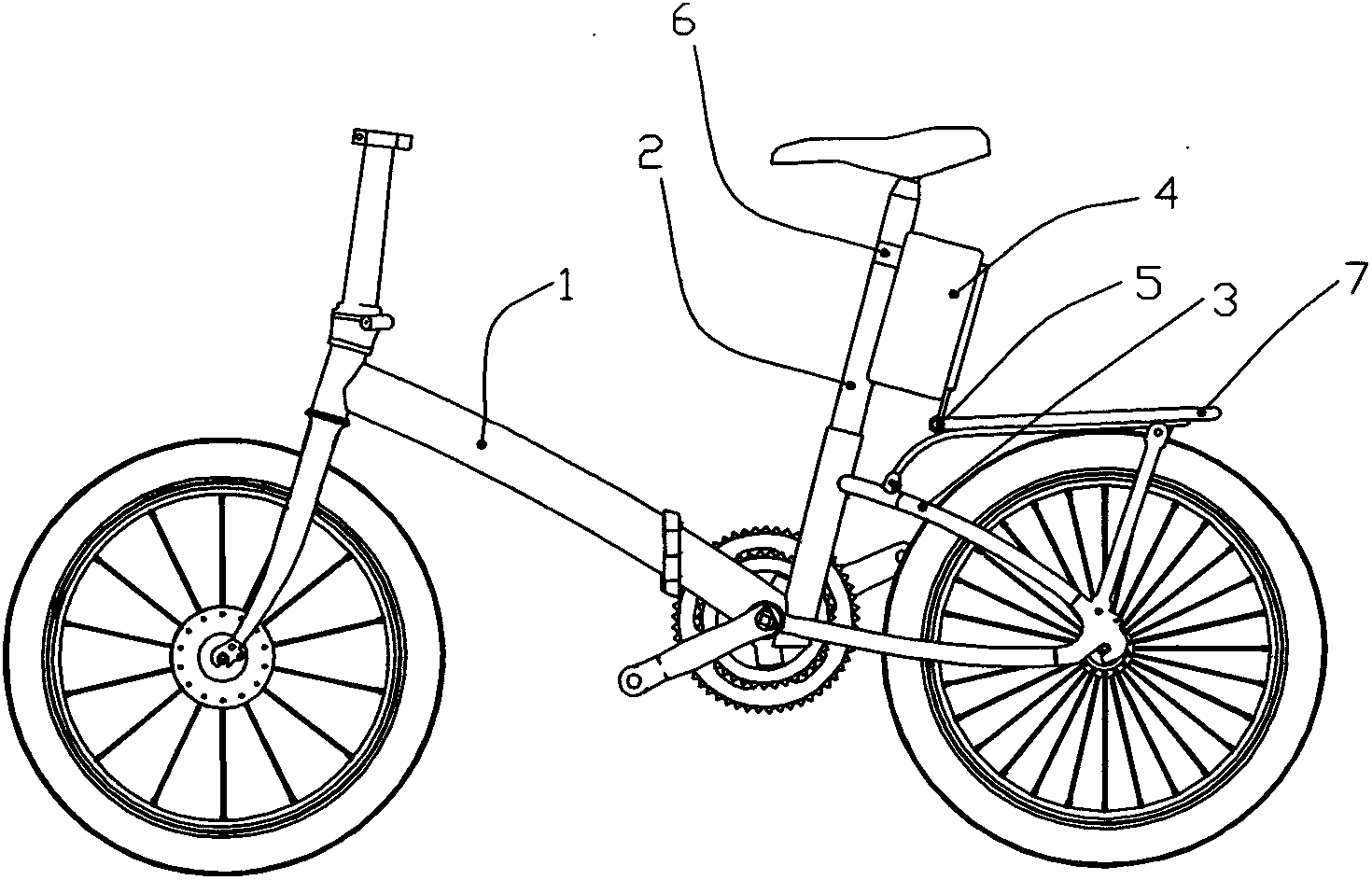 Battery mounting structure of electric vehicle