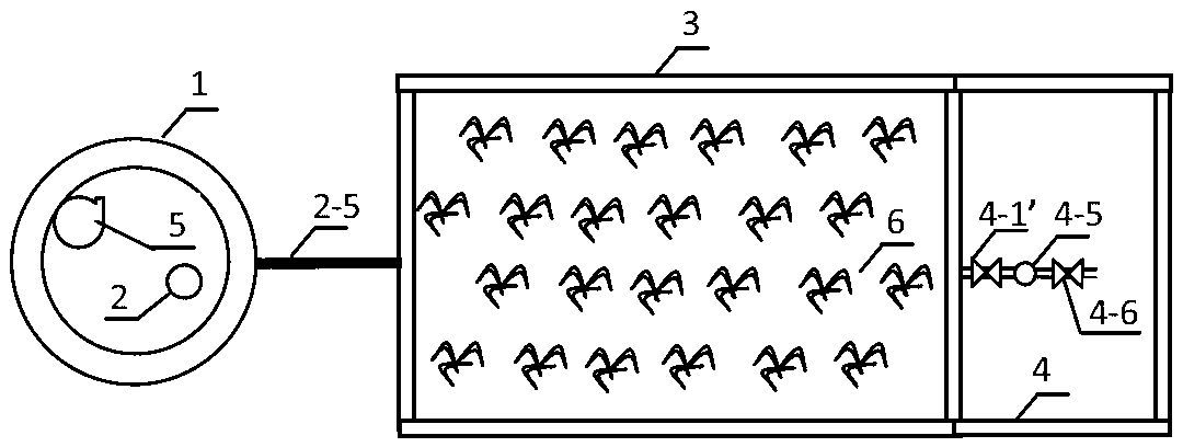 Constructed wetland system for treating high-concentration nitrate nitrogen in groundwater efficiently