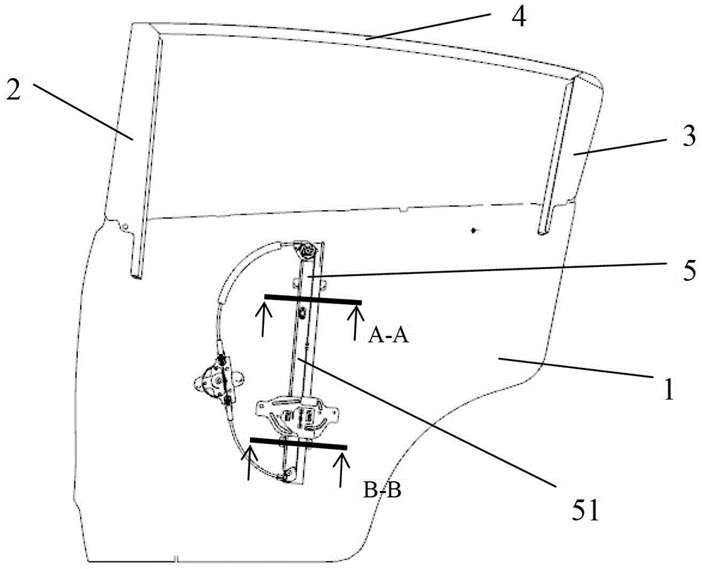 Installation method of rear door glass of passenger car