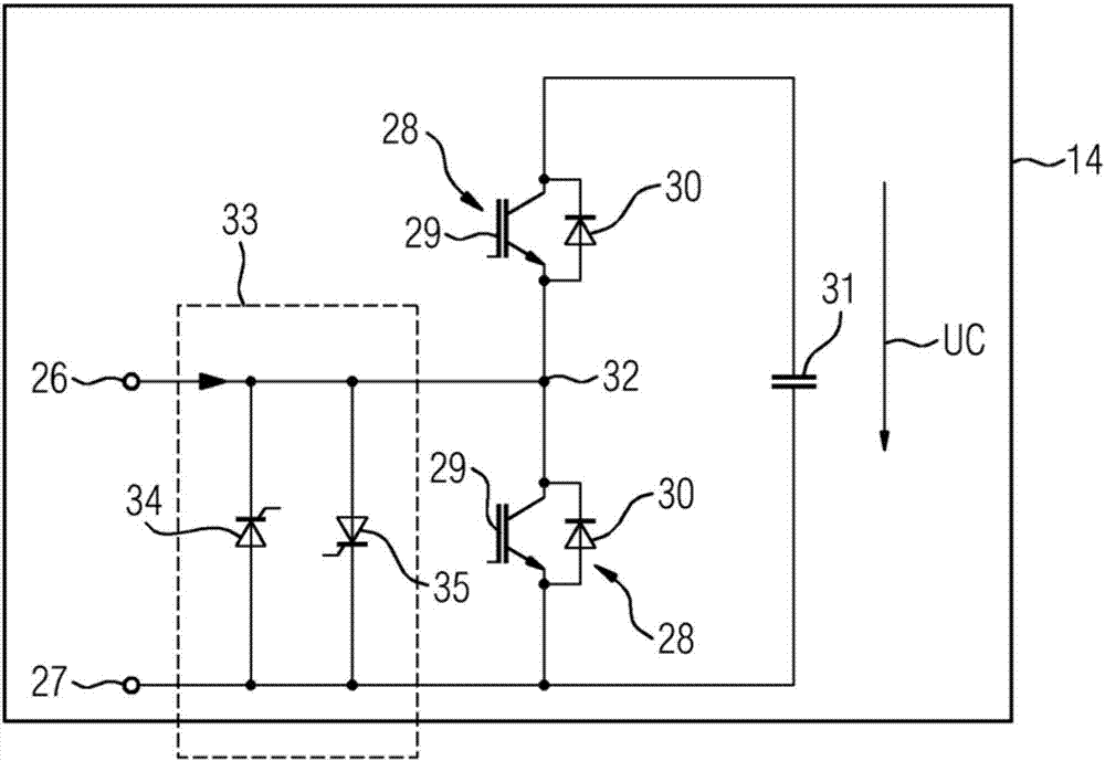 Converter arrangement and method for short-circuit protection thereof