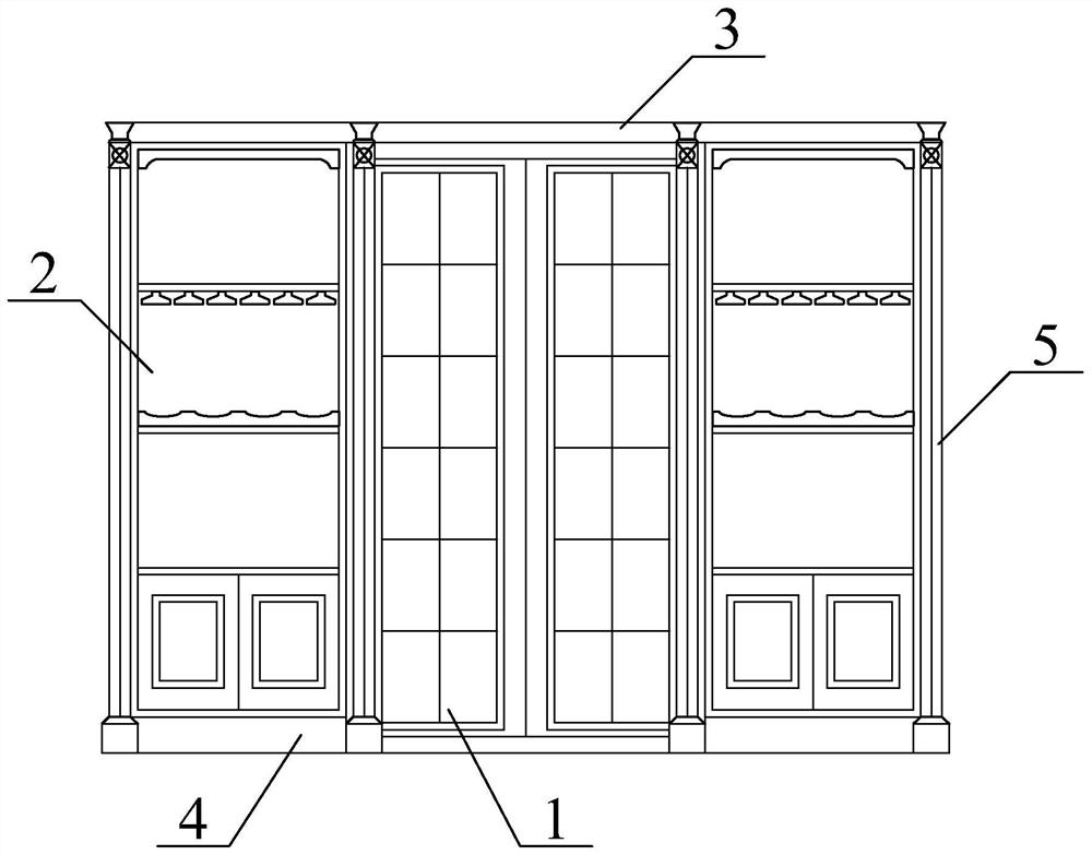 Kitchen door edge decoration cabinet