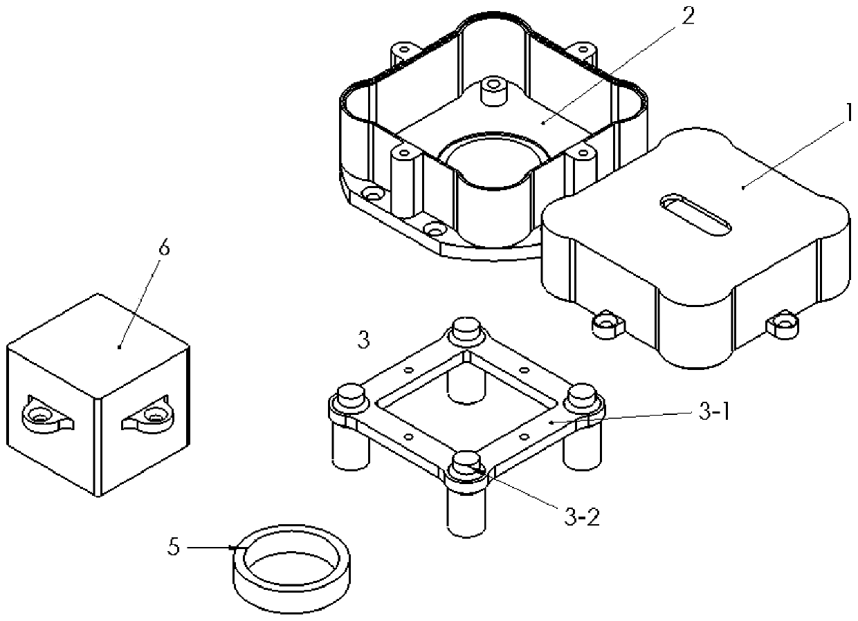 Composite shock absorber with sacrificial structure